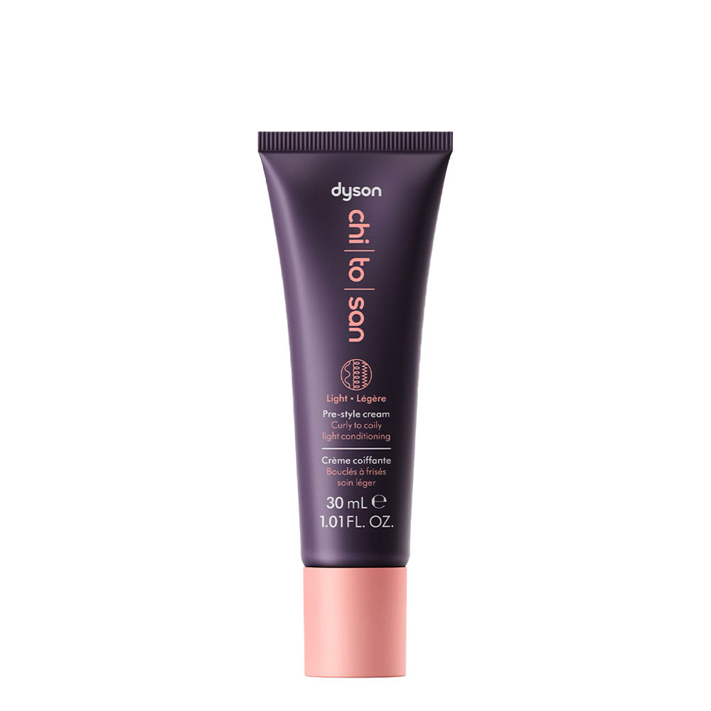 Dyson Chitosan Pre-Styling Hair Cream Curly to Coily Light Conditioning 30ml - crema leggera capelli ricci
