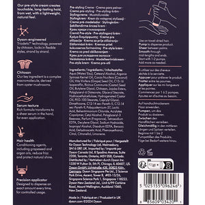 Dyson Chitosan Pre-Styling Hair Cream Straight to Wavy Light Conditionion 100ml - crema leggera capelli lisci/ondulati