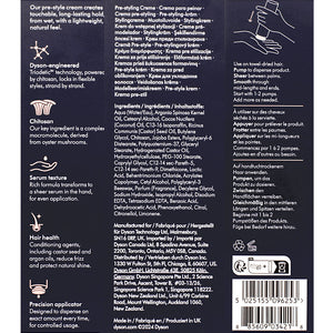 Dyson Chitosan Pre-Styling Hair Cream Straight to Wavy Rich Conditioniong 100ml - crema nutriente capelli lisci/ondulati