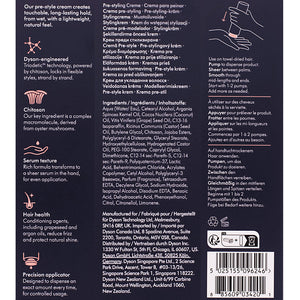 Dyson Chitosan Pre-Styling Hair Cream Curly to Coily Light Conditioning 100ml - crema leggera capelli ricci