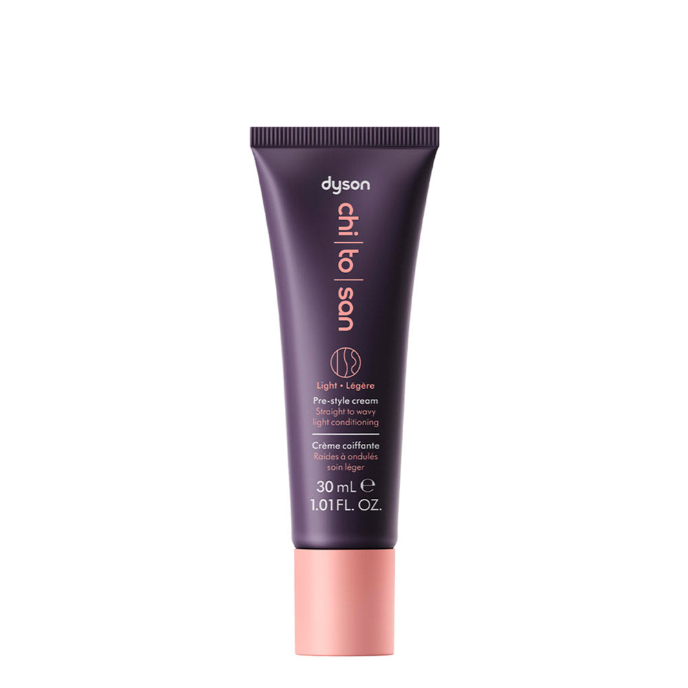 Dyson Chitosan Pre-Styling Hair Cream Straight to Wavy Light Conditioniong 30ml - crema leggera capelli lisci/ondulati