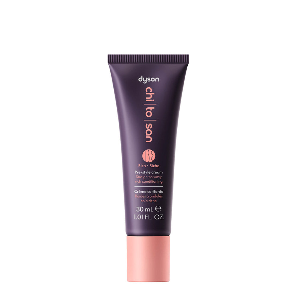 Dyson Chitosan Pre-Styling Hair Cream Straight to Wavy Rich Conditioniong 30ml - crema nutriente capelli lisci/ondulati
